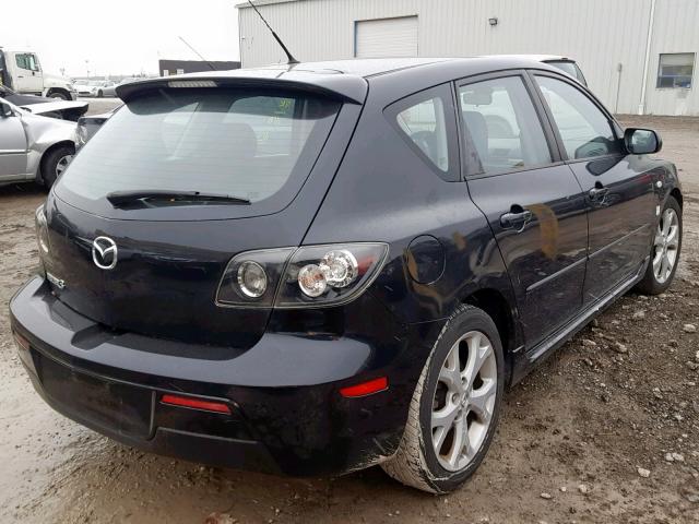 JM1BK343871686804 - 2007 MAZDA 3 HATCHBAC BLACK photo 4