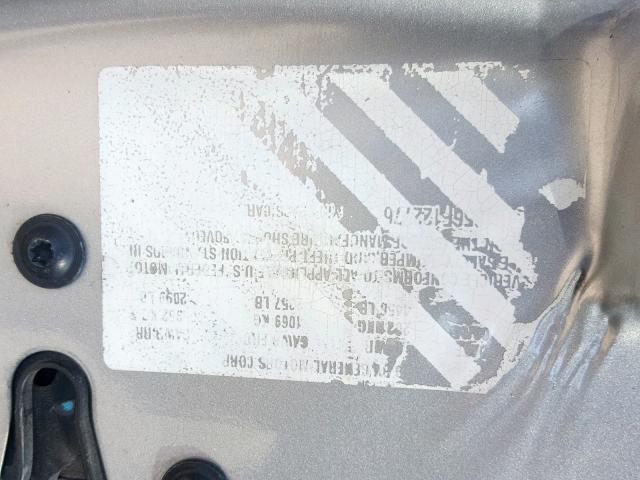 1G1ZT61856F176398 - 2006 CHEVROLET MALIBU MAX 银色 照片 10