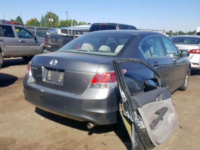 1HGCP26379A153991 - 2009 HONDA ACCORD LX GRAY photo 4