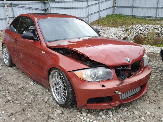 WBAUC73568VF22073 - 2008 BMW 135 I RED photo 1