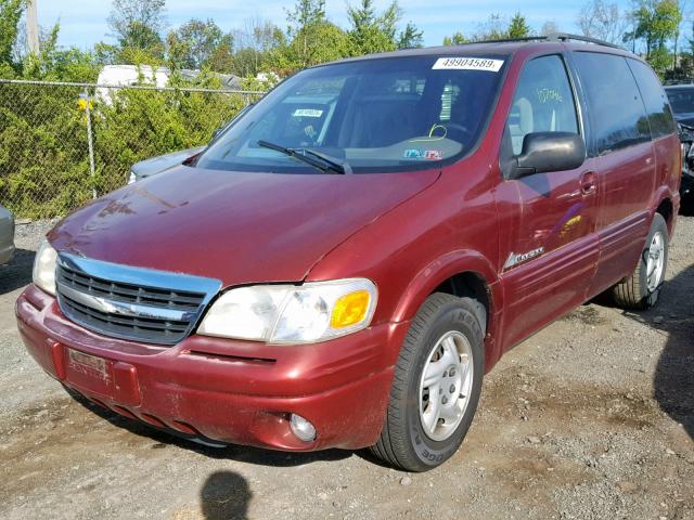 1GMDU06E2XD204144 - 1999 PONTIAC MONTANA / MAROON photo 2