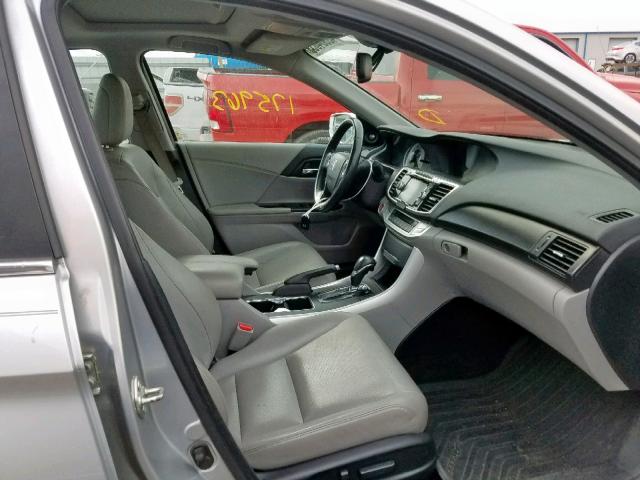 1HGCR2F89EA251761 - 2014 HONDA ACCORD EXL SILVER photo 5