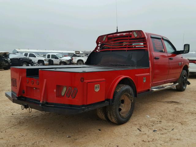 3D73Y4CL8BG622997 - 2011 DODGE RAM 3500 RED photo 4