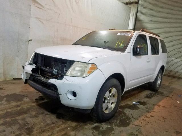 5N1AR18U48C629239 - 2008 NISSAN PATHFINDER WHITE photo 2