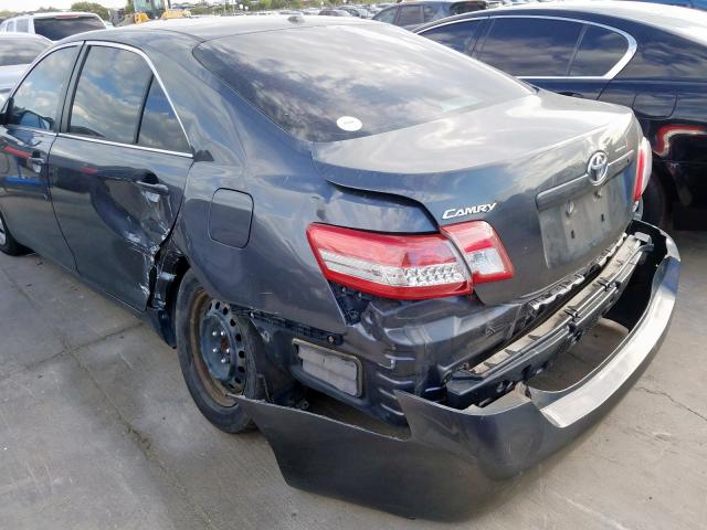 4T1BF3EK8BU182900 - 2011 TOYOTA CAMRY BASE CHARCOAL photo 9