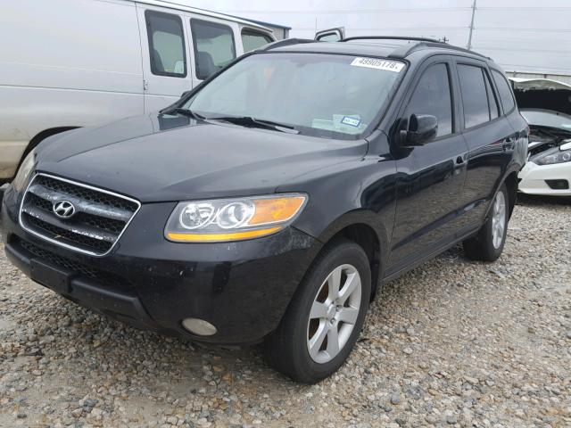 5NMSH13E87H088109 - 2007 HYUNDAI SANTA FE S BLACK photo 2