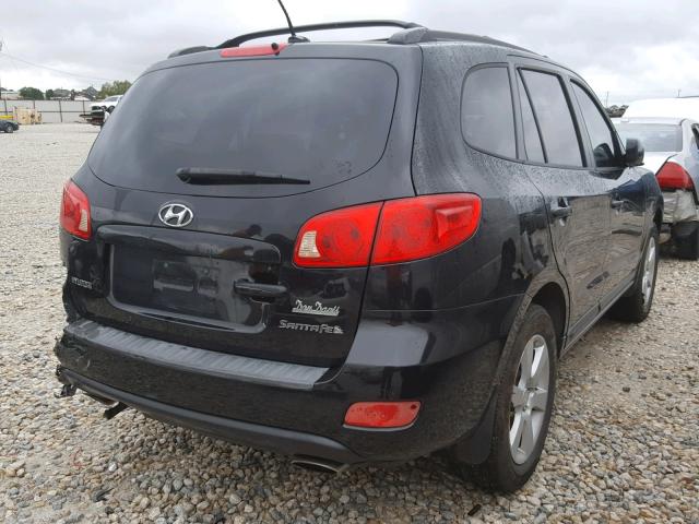 5NMSH13E87H088109 - 2007 HYUNDAI SANTA FE S BLACK photo 4