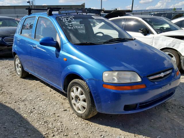 KL1TJ62684B169375 - 2004 CHEVROLET AVEO LS BLUE photo 1