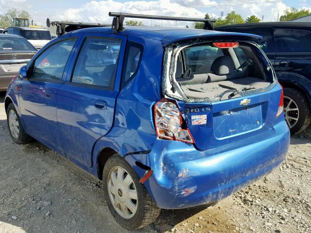 KL1TJ62684B169375 - 2004 CHEVROLET AVEO LS BLUE photo 3