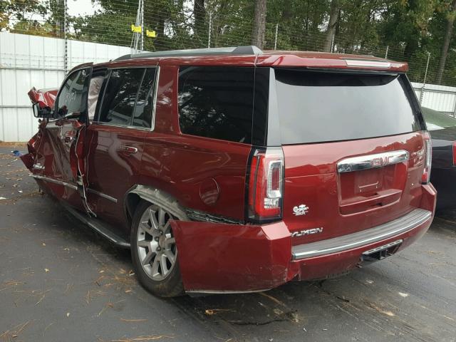 1GKS1CKJ4HR297217 - 2017 GMC YUKON DENA MAROON photo 3