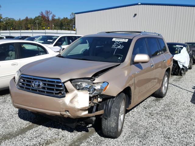 JTEYK3EH0A2104504 - 2010 TOYOTA HIGHLANDER GOLD photo 2