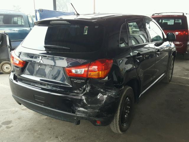 4A4AP3AU9EE026750 - 2014 MITSUBISHI OUTLANDER BLACK photo 4