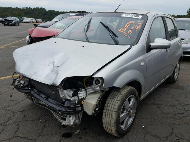 KL1TD66648B035678 - 2008 CHEVROLET AVEO BASE Күміс фото 2