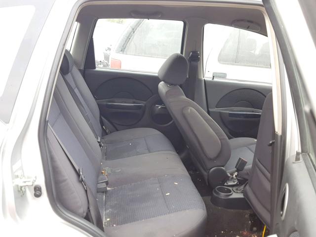 KL1TD66648B035678 - 2008 CHEVROLET AVEO BASE Күміс фото 6