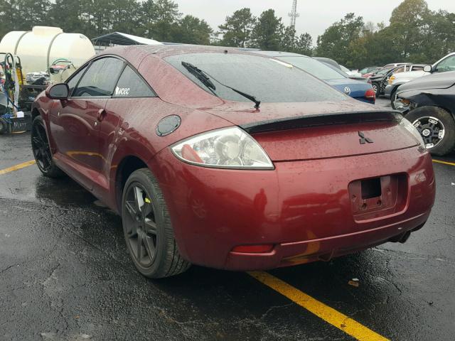 4A3AK34T36E005173 - 2006 MITSUBISHI ECLIPSE GT MAROON photo 3