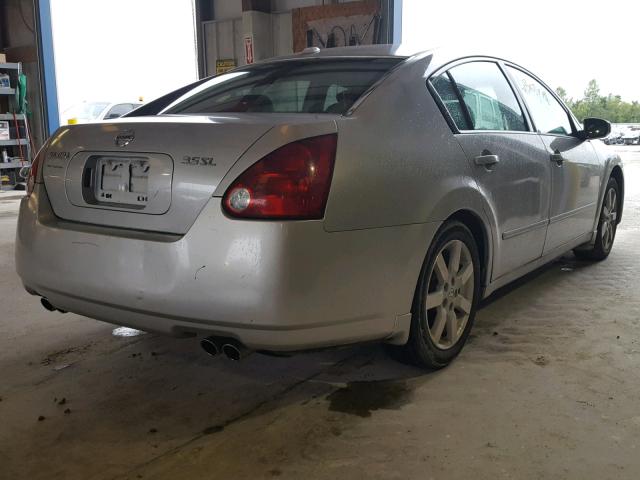 1N4BA41E16C831558 - 2006 NISSAN MAXIMA SE SILVER photo 4