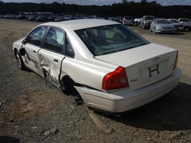 YV1TH59H941381806 - 2004 VOLVO S80 2.5T WHITE photo 3