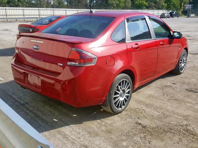 1FAHP3GN9AW204060 - 2010 FORD FOCUS SES RED photo 4