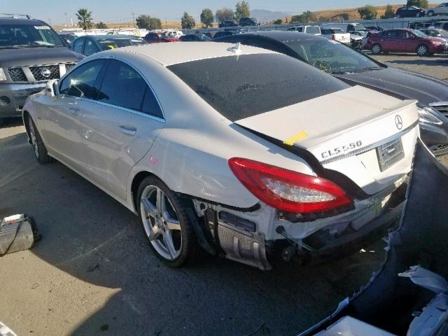 WDDLJ7DB7CA045701 - 2012 MERCEDES-BENZ CLS 550 WHITE photo 3