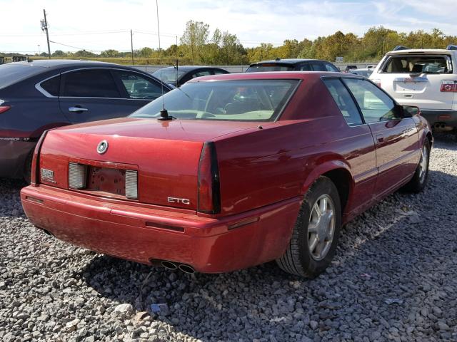 1G6ET12991B108186 - 2001 CADILLAC ELDORADO T RED photo 4