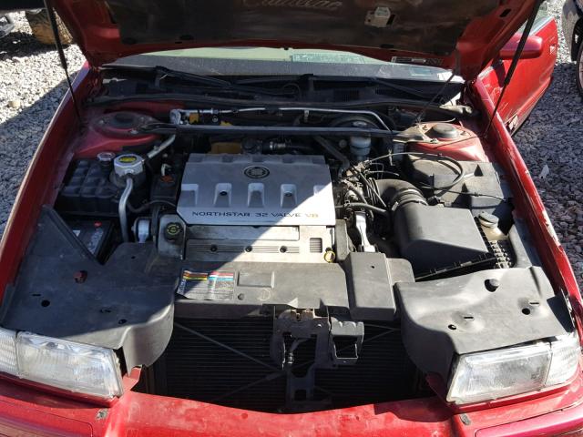 1G6ET12991B108186 - 2001 CADILLAC ELDORADO T RED photo 7