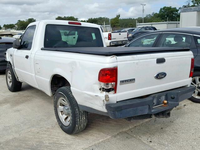 1FTYR10D39PA47111 - 2009 FORD RANGER WHITE photo 3