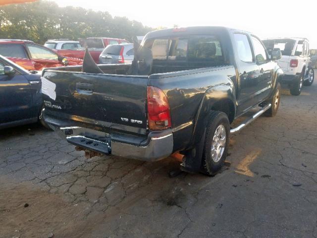 3TMLU42N47M013357 - 2007 TOYOTA TACOMA DOU BLACK photo 4