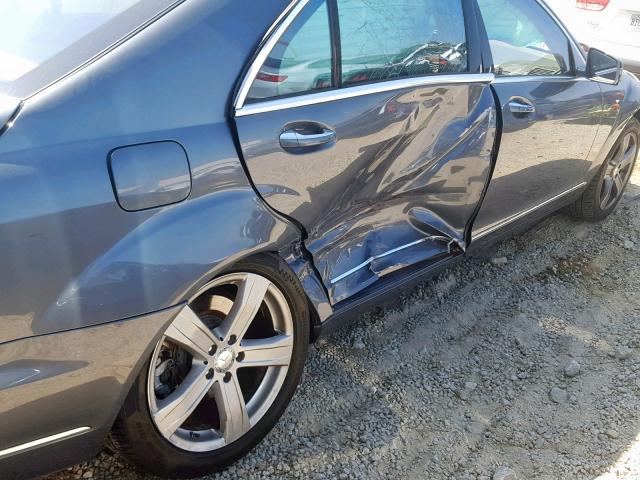 WDDNG8GB4AA331673 - 2010 MERCEDES-BENZ S 550 4MAT GRAY photo 9