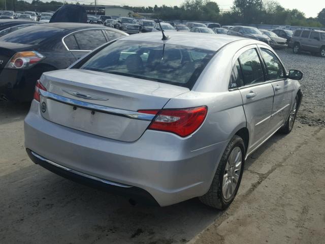 1C3CCBAB8CN212592 - 2012 CHRYSLER 200 LX SILVER photo 4