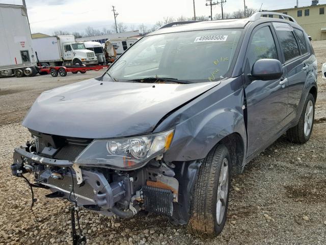 JA4MS41X67Z003581 - 2007 MITSUBISHI OUTLANDER CHARCOAL photo 2