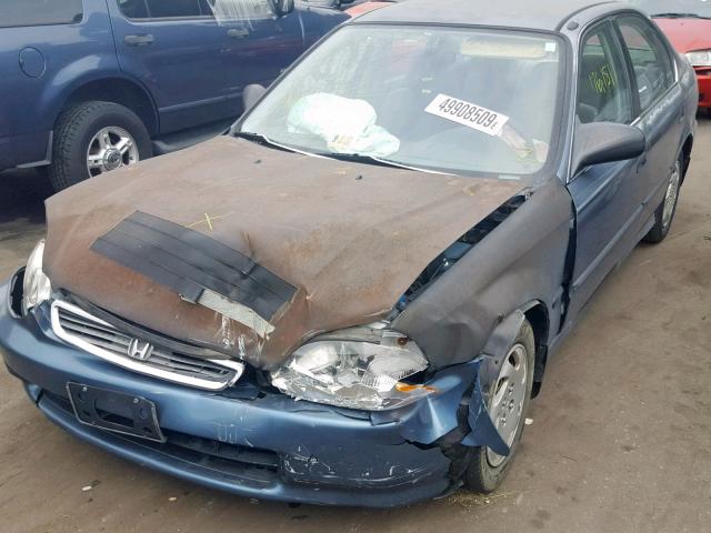 2HGEJ6671VH512770 - 1997 HONDA CIVIC LX BLUE photo 2