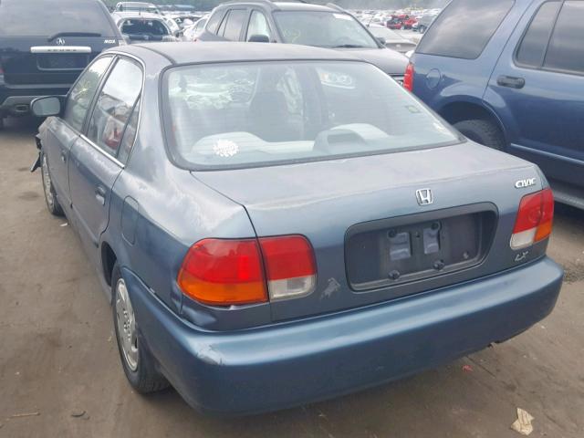 2HGEJ6671VH512770 - 1997 HONDA CIVIC LX BLUE photo 3