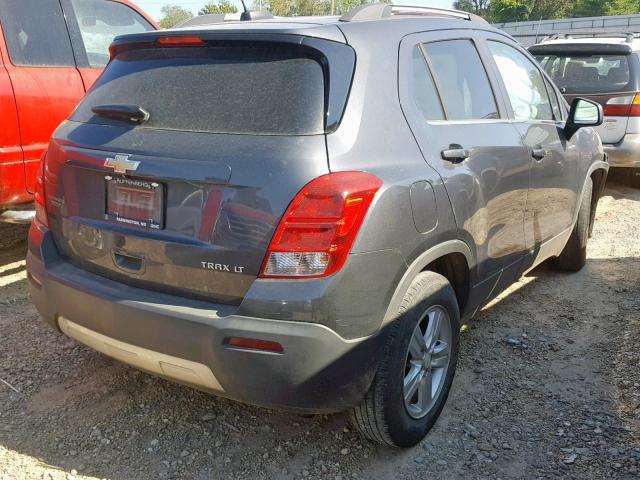 3GNCJLSB0GL131900 - 2016 CHEVROLET TRAX 1LT GRAY photo 4