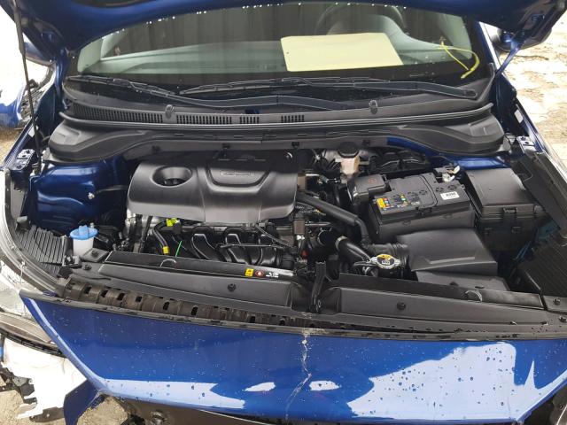 3KPC24A36JE005736 - 2018 HYUNDAI ACCENT SEL BLUE photo 7