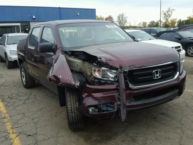 5FPYK16219B102473 - 2009 HONDA RIDGELINE BURGUNDY photo 1