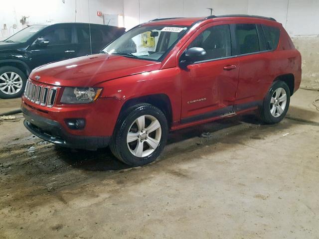 1C4NJDBBXED591530 - 2014 JEEP COMPASS SP RED photo 2