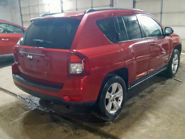 1C4NJDBBXED591530 - 2014 JEEP COMPASS SP RED photo 4