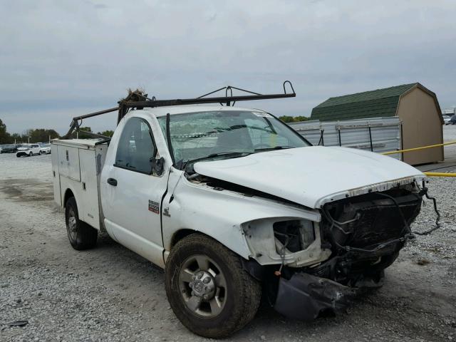 3D7KR26A58G131500 - 2008 DODGE RAM 2500 S WHITE photo 1