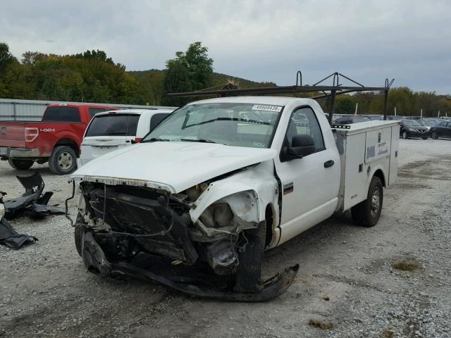 3D7KR26A58G131500 - 2008 DODGE RAM 2500 S WHITE photo 2