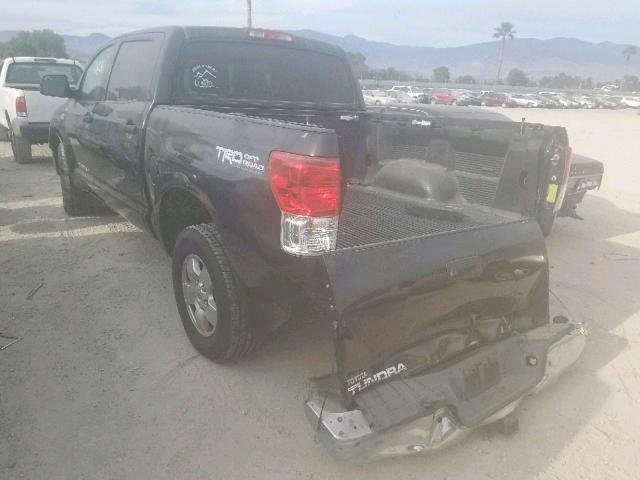 5TFEY5F15BX101492 - 2011 TOYOTA TUNDRA CRE BLACK photo 3