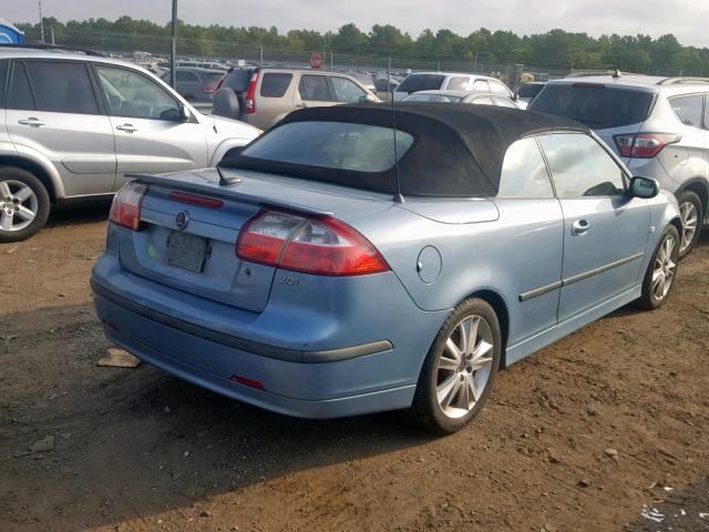 YS3FD79Y976102784 - 2007 SAAB 9-3 2.0T BLUE photo 4