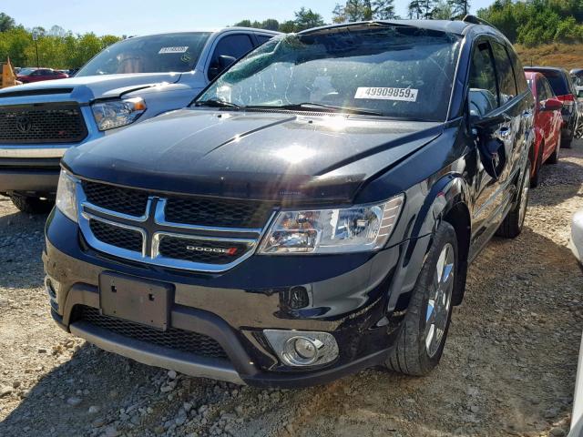 3C4PDCDG9ET201515 - 2014 DODGE JOURNEY LI BLACK photo 2