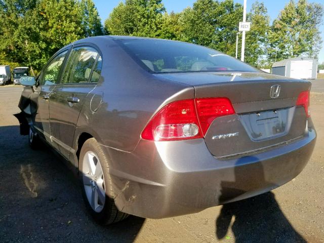 2HGFA16908H351485 - 2008 HONDA CIVIC EXL 灰色 照片 3