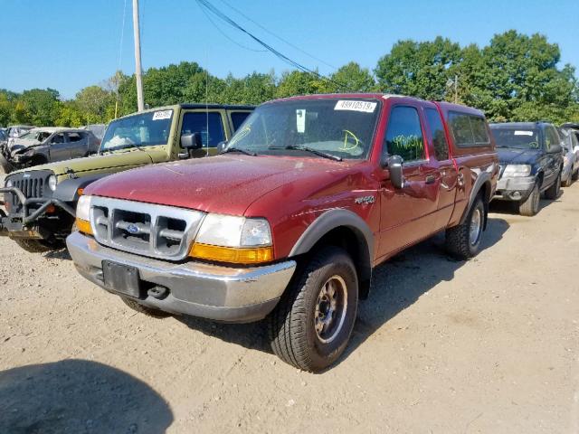 1FTZR15X9XTA91609 - 1999 FORD RANGER SUP RED photo 2