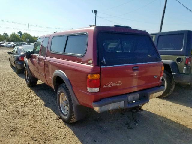 1FTZR15X9XTA91609 - 1999 FORD RANGER SUP RED photo 3