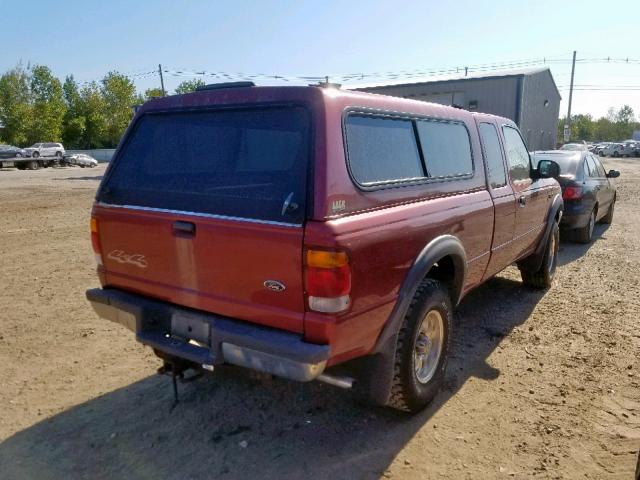 1FTZR15X9XTA91609 - 1999 FORD RANGER SUP RED photo 4