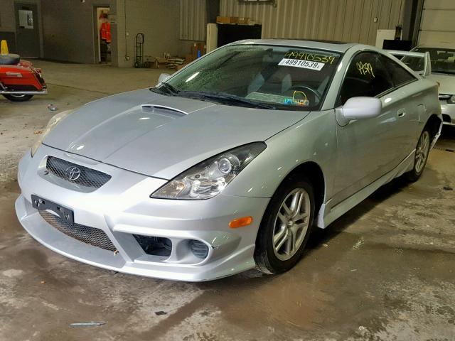 JTDDR32TX30165736 - 2003 TOYOTA CELICA GT GRAY photo 2