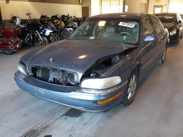 1G4CW54K014214108 - 2001 BUICK PARK AVENU BLUE photo 2