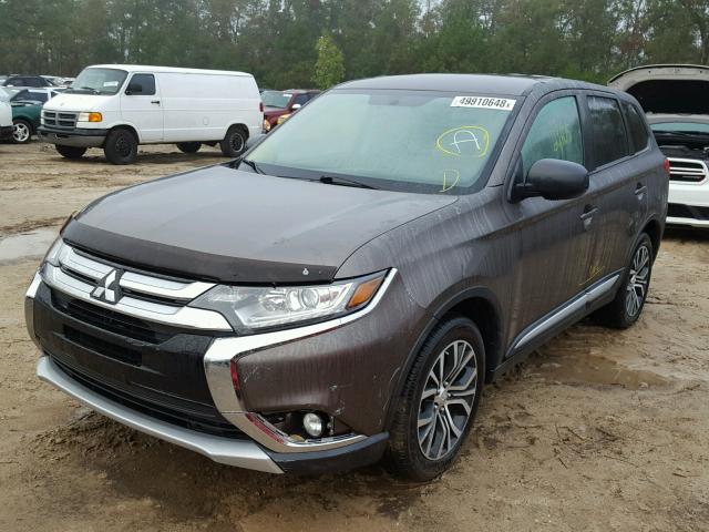 JA4AD2A33HZ011296 - 2017 MITSUBISHI OUTLANDER GRAY photo 2