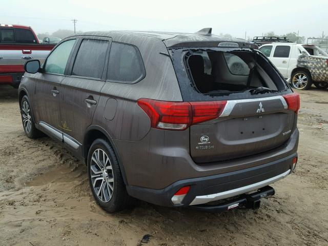 JA4AD2A33HZ011296 - 2017 MITSUBISHI OUTLANDER GRAY photo 3